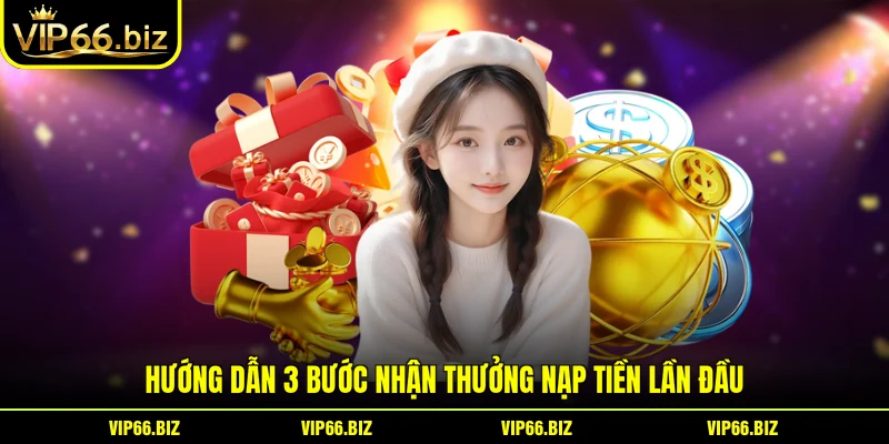 Hướng dẫn 3 bước nhận thưởng nạp tiền lần đầu