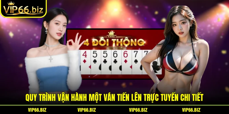 Quy trình vận hành một ván tiến lên trực tuyến chi tiết